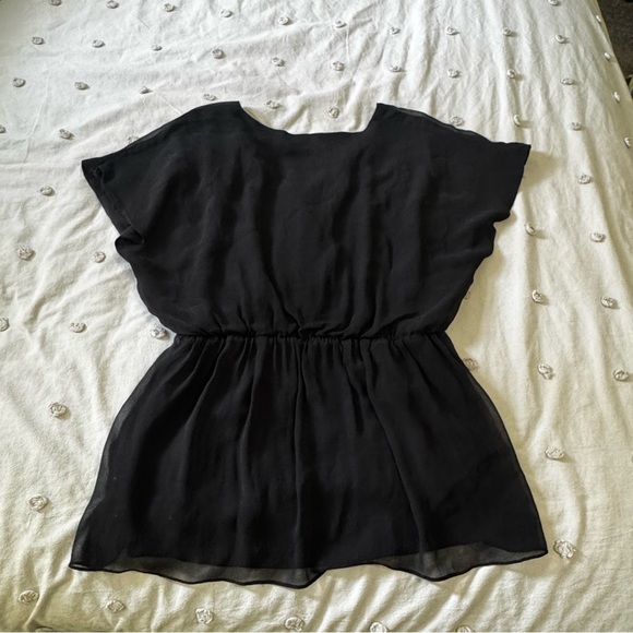 Alice + Olivia Black Top- Size Large - Picture 4 of 7